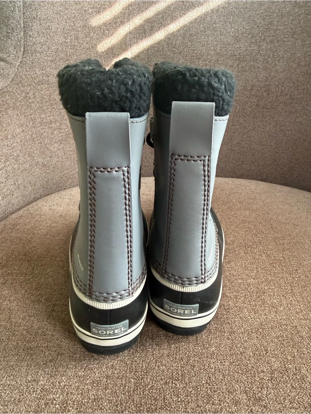 Sorel Kids Grey and Black Waterproof Winter Boot